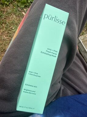 PURLISSE aha + pha flash facial exfoliating mask